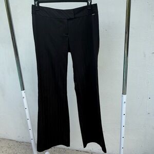 Y2K Guess Jeans Black Striped Low Rise Flare Pants Size 31